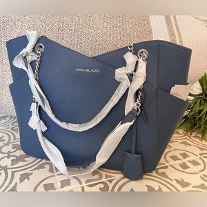 SOLD SOLD - Micheal Kors Leather Blue Jet Set
Travel Tote